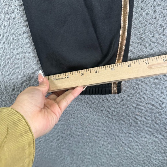 Adidas Pant Girls XL Black Polyester Track Running Tapered Performance Training - Picture 8 of 9